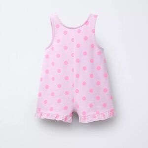 Zara polka dot ruffled jumpsuit